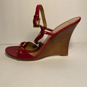 Valentino Garavani Leather Wedge Sandal